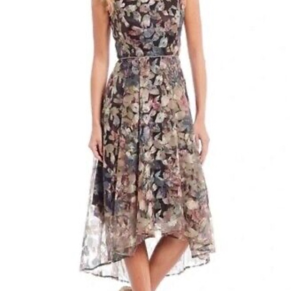 Floral Embroidered Sleeveless Dress